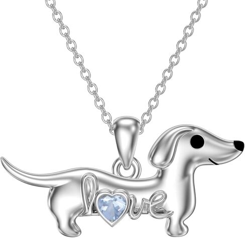 Seiyang Dachshund Dog Necklace for Women 925 Sterling Silver Dachshund Charm Jewelry Dog Pendant Lover Gifts for Women Chirstmas Gifts in Saudi Arabia