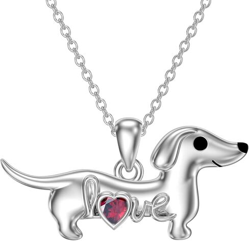 Seiyang Dachshund Dog Necklace for Women 925 Sterling Silver Dachshund Charm Jewelry Dog Pendant Lover Gifts for Women Chirstmas Gifts in Saudi Arabia