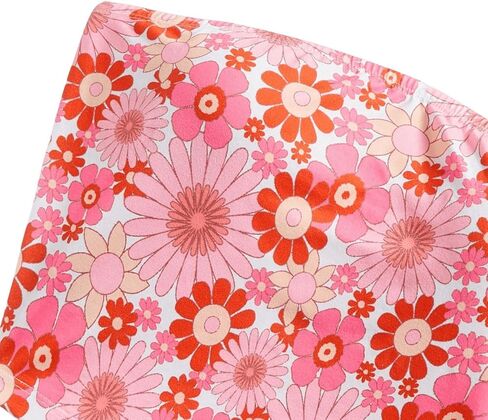 WDIRARA Women's Floral Print Y2K Tube Top Strapless Bandeau Tops Cheeky Crop Tube Tops in Saudi Arabia