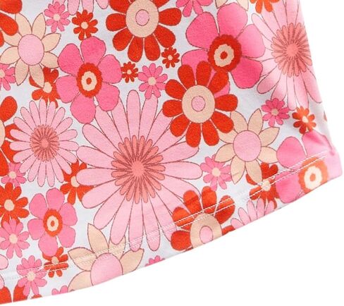 WDIRARA Women's Floral Print Y2K Tube Top Strapless Bandeau Tops Cheeky Crop Tube Tops in Saudi Arabia