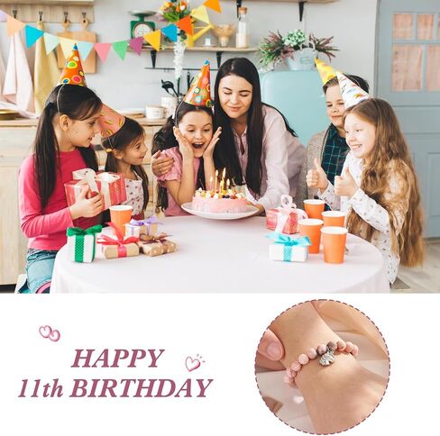 4th 5th 6th 7th 8th 9th 10th 11th 12th Birthday Gift for Her Natural Stone Unicorn Bracelet Birthday Bracelet for Girlfriend Daughter Sister Granddaughter Niece Mom Wife Grandma Aunt Friend in Kuwait