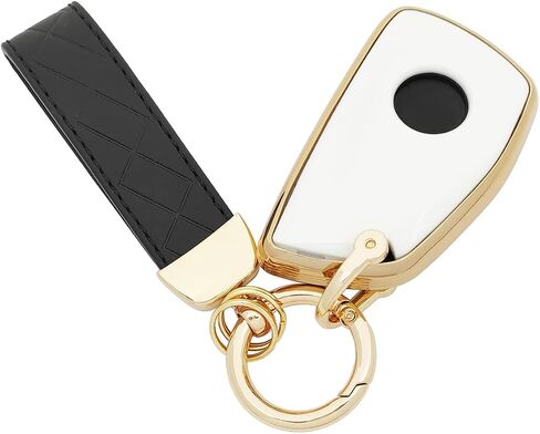 TPU Protective Key Fob Cover Case Compatible with GMC Yukon Buick Envision 2021 2022 Chevrolet Suburban Tahoe Keyless Entry Remote Key Fob (White) in Saudi Arabia