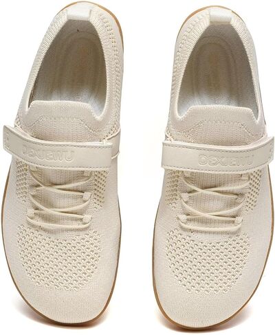 Women’s Wide Toe Walking Shoes Casual Tennis Gym Athletic Flats Slip-on Sneakers with Hook and Loop Strap in Saudi Arabia