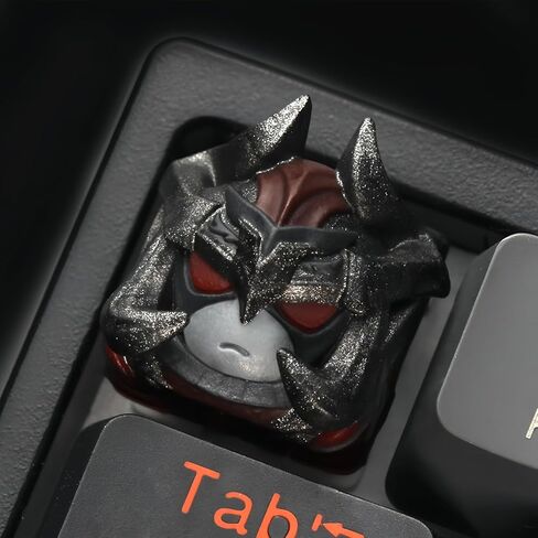 أغطية مفاتيح حرفية - أغطية مفاتيح أنيمي سلسلة Keycap Monster رقم 8 أغطية مفاتيح مصنوعة يدويًا من الراتنج 1U أغطية مفاتيح على شكل الكرز للوحة المفاتيح الميكانيكية in Saudi Arabia