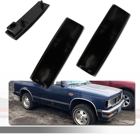For Chevy S10 GMC Jimmy S15 Oldsmobile Front Bumper Signal Side Marker housing Smoked Lens GM2551108, GM2550116 in Kuwait