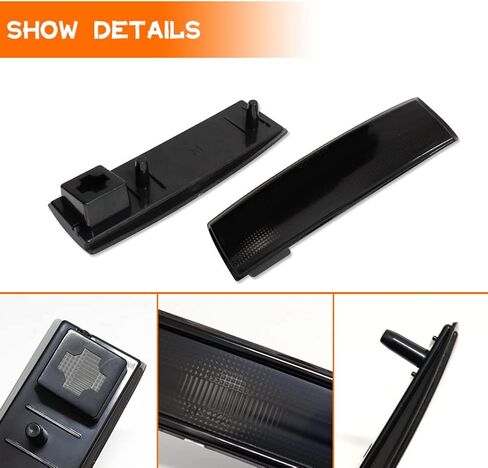 For Chevy S10 GMC Jimmy S15 Oldsmobile Front Bumper Signal Side Marker housing Smoked Lens GM2551108, GM2550116 in Kuwait