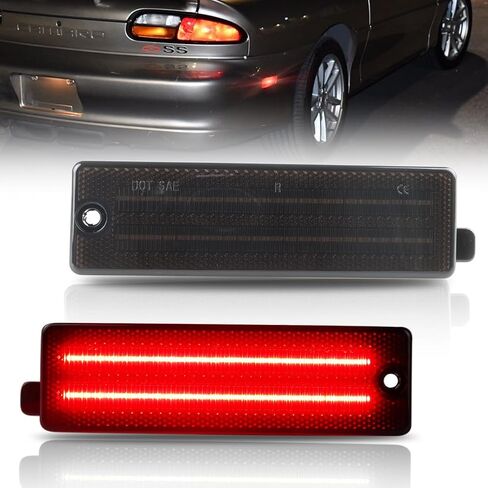 Rear Fender LED Side Marker Lights for 1993-2002 Chevy Camaro,Front Side Marker Lamps for 1998-2002 Pontiac Firebird, Red Lens Side Bumper Marker Lamps, Red LED Turn Signal Lights, 2 PCS in Saudi Arabia