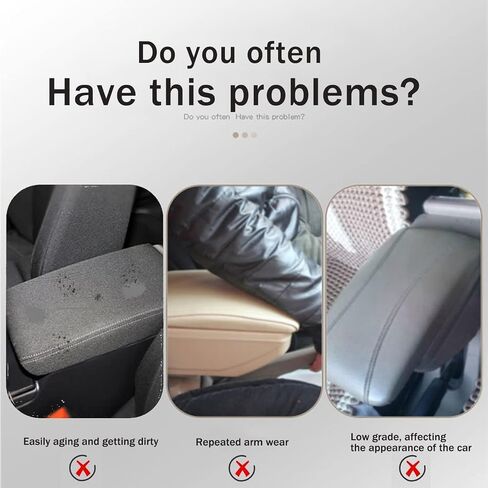 Center Console Cover Suitable for 2016-2023 Toyota Tacoma Anti-Scratch Leather Central Armrest Box Protector Mat Interior Accessories (Red Leather) in Kuwait