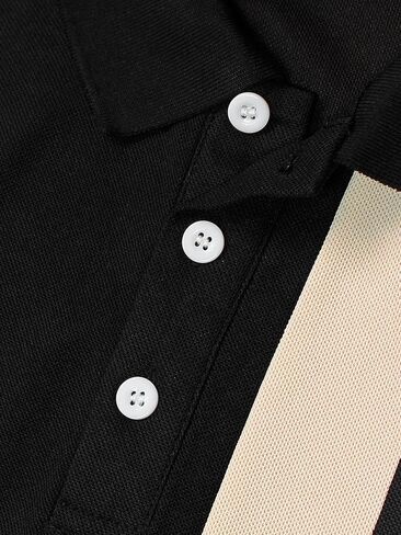 SOLY HUX Men's Golf Color Block Tennis Shirts Long Sleeve Collared Business T-Shirt in Saudi Arabia
