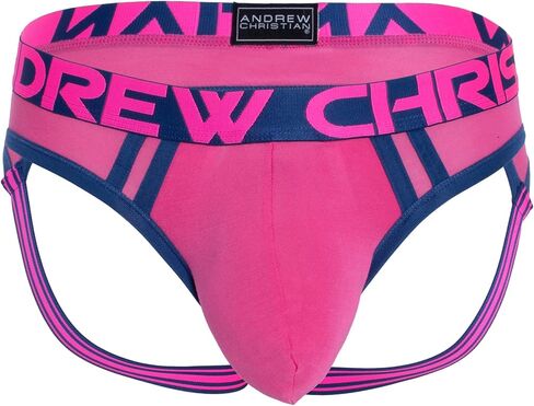 أندرو كريستيان CoolFlex Modal Active Jock مع SHOW-IT®، فوشيا، X-Large in Kuwait