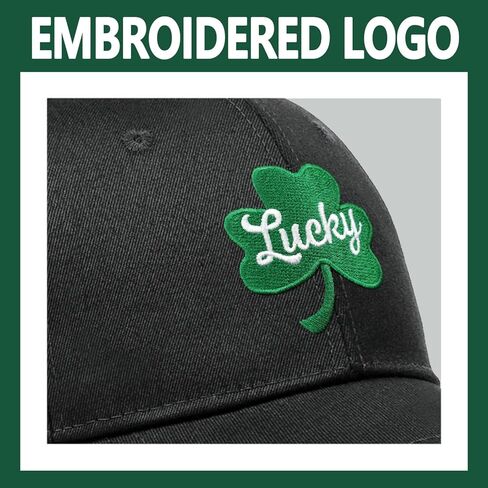 قبعة سائق الشاحنة المطرزة لعيد القديس باتريك للرجال والنساء، قبعة بيسبول سانت باتيس شامروك قابلة للتعديل وقابلة للغسل، هدايا in Kuwait