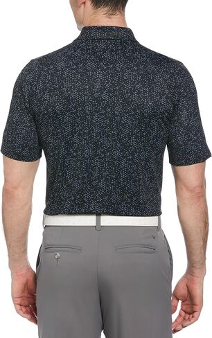 Callaway Men's Chevron Print Short Sleeve Golf Polo Shirt with Swing Tech, Moisture Wicking in Kuwait
