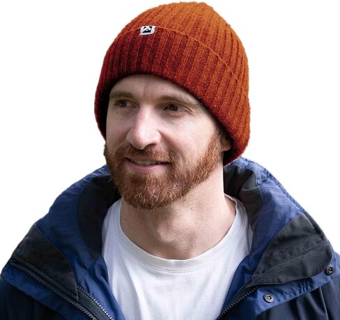 TOP-EX Oversize L/XL/XXL Beanie 100% Merino Wool Winter Warm Hat Fleece Lined Cuffed Watch Fisherman Cap in Kuwait