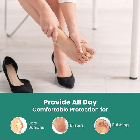 Gel Blister Bandages Hydrocolloid Bandages - Welnove 16ct Blister Cushions (Toe Pack) - Blister Bandages for Heel, Toe & Foot - Blister Pads for Prevention & Recovery - Water Resistant Bandages in Kuwait