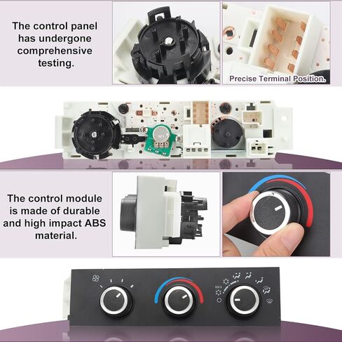 599-217 وحدة التحكم في المناخ - مفتاح لوحة تكييف الهواء لسخان الهواء متوافق مع 1996-2014 Chevy Express 1500 1996-2014 GMC Savana 1500 1996-2020 Chevy Express 2500 3500 GMC Savana 2500 3500 in Kuwait
