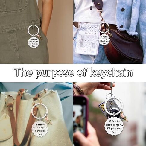 YALLNASL Sister Birthday Christmas Gifts for Bestie Friend Gifts for Women Flower Gifts for Best Friend Gag Gifts Keychain in Kuwait