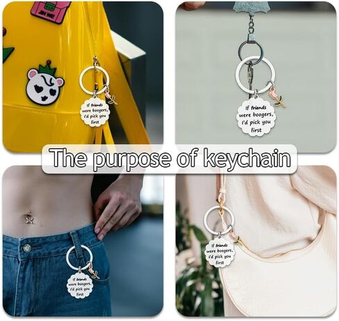 YALLNASL Sister Birthday Christmas Gifts for Bestie Friend Gifts for Women Flower Gifts for Best Friend Gag Gifts Keychain in Kuwait