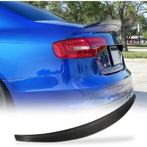 S4 Carbon Fiber Trunk Spoiler for Audi S4 B8.5 Sedan 2013-2016 High Kick Duckbill Real Carbon Fiber Rear Spoiler Wing