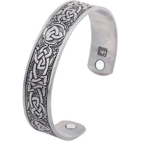 Norse Celtic Knot Bracelet Trinity Knot Bracelet Mens Viking Bracelet Cuff Bangle for Women