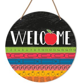 HSNBT Welcome Sign for Classroom Door, Teacher Door Sign Preschool Decor Kids Classroom Wall Decorations, Boho Hanging Welcome to Our Classroom Back to School Welcome Door Sign, You Are Smart