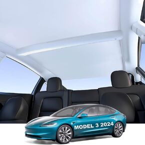 Tesla Model 3 2024 Highland Roof Sunshade Pro, Anti-UV & Sag-Free Sunroof Shade for 2024 Tesla Model 3 Highland Accessories