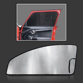 Custom Fit Windshield Sun Shade for 2015 2016 2017 2018 2019 2020 2021 2022 2023 2024 Mini Hardtop 4 Door, Cooper, Cooper S, John Cooper Works, UV Reflector Privacy Protection (Made in USA)