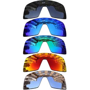 Vonxyz Set of 5 Lenses Replacement for Oakley Sutro OO9406 Sunglass Combo Pack
