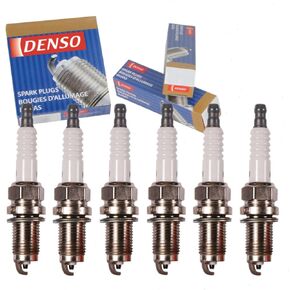6 pc DENSO Standard Spark Plugs compatible with Honda Accord 3.0L V6 2003-2007