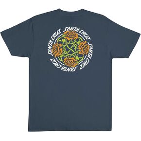 SANTA CRUZ Men's Short Sleeve T-Shirt Dressen Rose Solo Skate Shirt