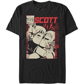 Scott Pilgrim vs. the World Ramona N Scott Young Men's Short Sleeve Tee Shirt
