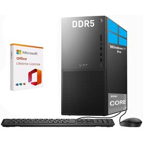 Dell XPS 8960 Tower Desktop Computer, Intel Core i7-13700 16-Core PC, 64GB DDR5 RAM, 2TB NVMe SSD, Intel UHD Graphics 770, Windows 11 Pro, Killer Wi-Fi 6E, RJ-45, Bluetooth 5.3, USB-C, DisplayPort