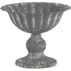 Iron Flower Pot, Rustic Galvanized Metal Vase, Vintage Urn Vase Planter Pot, Antique Iron Plant Pots for Home, Garden, Table Centerpieces