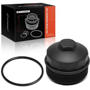 A-Premium Oil Filter Housing Cap Assembly Compatible with BMW X5 2000-2003, 530i 1994-1995, 540i, 740i, 740iL, 750iL, 840Ci, 850CSi, 850Ci, 850i, M5, Z8 & Land Rover Range Rover, Replace# 11421736674