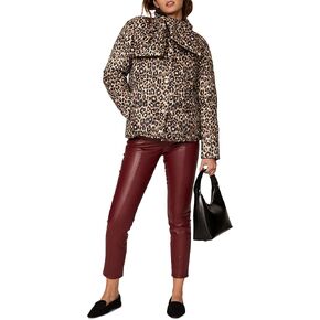 kate spade new york Women's Leopard Central Reversible Jacket