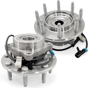 Pair 515058 4WD Front Wheel Bearing Hub Assembly Compatible with Chevy Avalanche Silverado 1500 2500 HD 3500 Classic Suburban, GMC Sierra Yukon XL 2500 2000-2006, for Hummer H2 2003-2007 8 Lug w/ABS