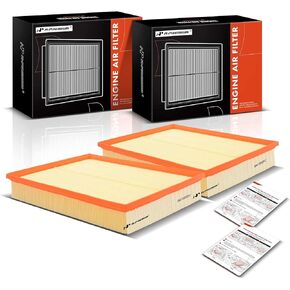 A-Premium 2-PC Engine Air Filter Compatible with Dodge & Mercedes-Benz & Freightliner Sprinter 2500,3500, 2007-2022, Flexible Panel, Replace# 2E0129620B