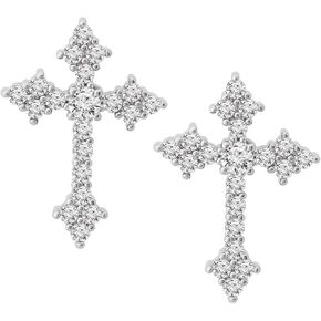 Sacina Dainty Cross Stud Earrings, Cross Earrings for Women, Gothic Earrings, Grunge Earrings, Y2k Earrings, Christmas Jewelry Gift for Women