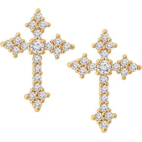 Sacina Dainty Cross Stud Earrings, Cross Earrings for Women, Gothic Earrings, Grunge Earrings, Y2k Earrings, Christmas Jewelry Gift for Women