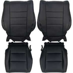 AUTOKAY Seat Covers, Driver Passenger Bottom Top Seat Cover Black Car Seat Covers Front Seats, Car Seat Cover Fits for Honda Accord 2008-2012