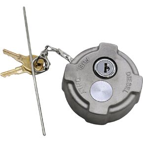 Locking 2 1/4" Fuel cap Fit for International MD Semi Trucks, Reefer Trailer, Ford 650/750 Truck Fuel Tank Locking Gas Cap, Replaces# FTA-C02 FTA-N-04 FTA-N6-16 FTA-N-73
