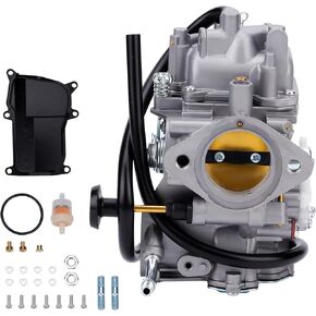 Tuningsworld YFM350 Carburetor Carb for Yamaha Warrior 350 YFM350X 1987-2004, for Yamaha Big Bear 350 YFM350FW YFM350U 1996-1998 ATV, Wolverine 350 1995, Kodiak 400 1993-1998, Moto 4 1987-1995