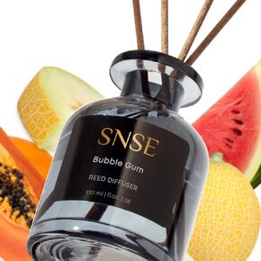 SNSE Garden Lavander Reed Diffuser Set | 3.38 oz Scent Fragrance Oil Diffuser for Bedroom, Bathroom, Home Décor and Gift, Decorative Air Fresheners with Sticks