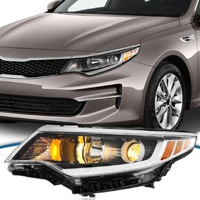 Headlight Compatible for 2016-2018 Kia Optima Haedlamp with Halogen Projector Passenger Side