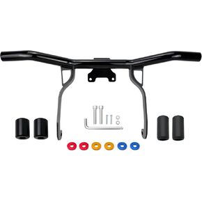 Saddlebag Guard Tip-Over Crash Bars for Harley Touring Street Glide Road Glide Road King Electra Glide Ultra Limited CVO 2009-2024 Gloss Black Saddle Bag Protection Crash Bar
