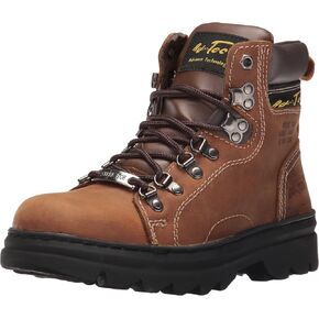 Ad Tec Men's 6" Ankle Laceup Leather Certified Work & Hiker Boot | Steel Toe, Padded Collar, Cushioned Insole & Oil Resistant Outsole