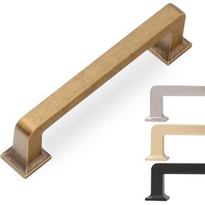 10 Pack 5 Inch Cabinet Pulls Antique Brass Kitchen Cabinet Handles Zinc Alloy Drawer Pulls Solid Cabinet Hardware