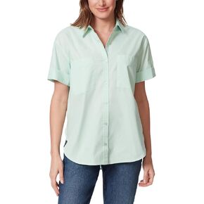 Gloria Vanderbilt Women's Amanda Button Down Shirt with Cuffed Short Sleeves and Patch Pockets Standard