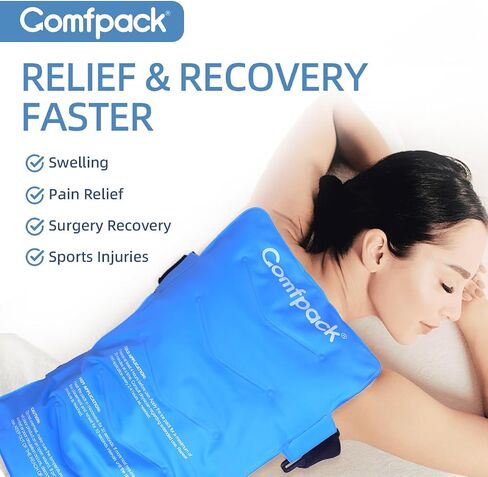 Large Ice Pack for Back Pain Relief, All Body Multipurpose Ice Pack for Lower Back Pain, Hot Cold Therapy Relief Back, Shoulder, Hip, Knee Injuries, Surgery, Swelling, Arthritis in Saudi Arabia