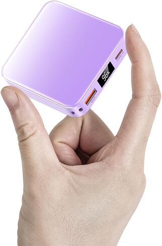 10000mAh Small Power Bank, Mini Phone Portable Charger, USB C Input/Output with Smart LED Display, 30W Fast Charging Technology Battery Bank for iPhone, iPad,Samsung, Android Phones, Tablet in Kuwait