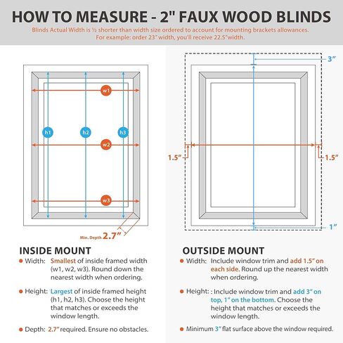 DEZ FURNISHINGS ستارة لاسلكية من الخشب الصناعي مقاس 2 بوصة، عرض 23.25 بوصة × ارتفاع 72 بوصة، أبيض أملس in Kuwait